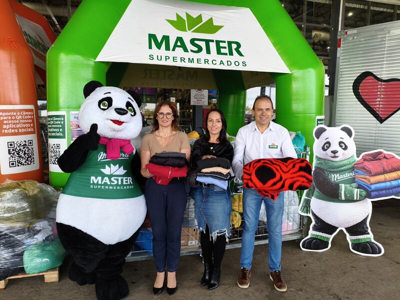 Solidariedade aquece o inverno: Grupo Master entrega uma tonelada de donativos em Erechim