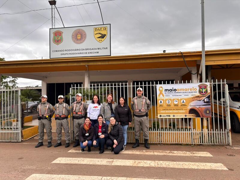 Hospital Santa Terezinha e PRE promovem ação de conscientização sobre doação de órgãos durante o Maio Amarelo
