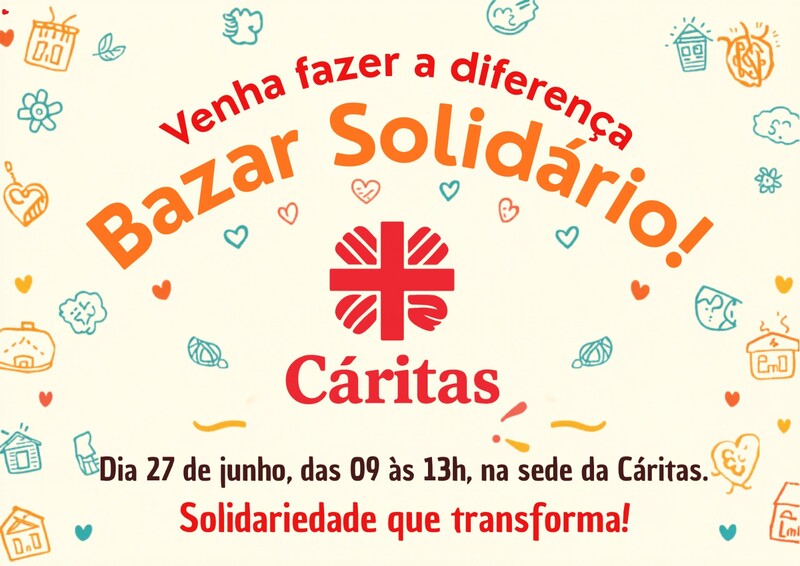 Cáritas realiza bazar solidário neste sábado (27) em Erechim