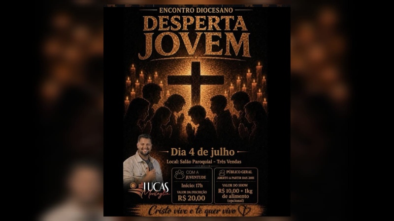 Desperta Jovem quer reunir centenas de jovens em uma noite de fé, amizade e transformação em Erechim