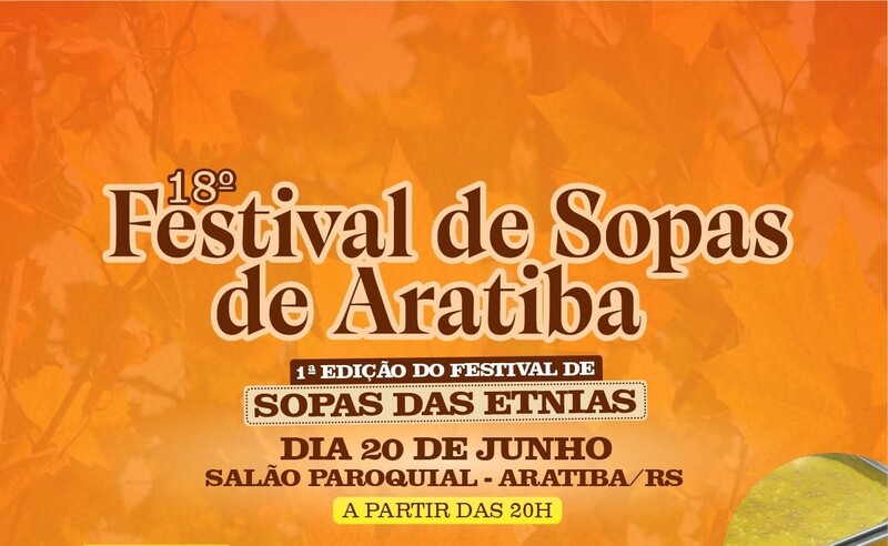 Aratiba celebra tradição e cultura com a 18ª edição do Festival de Sopas neste sábado