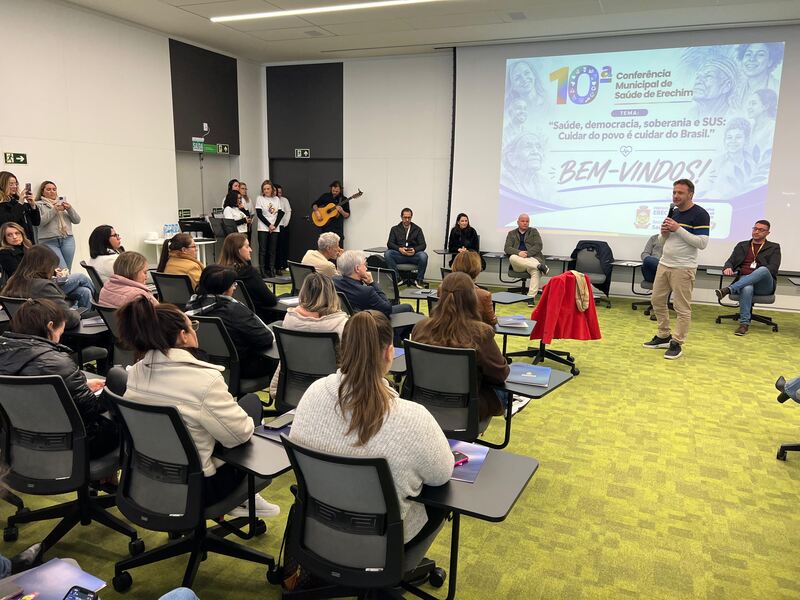 10ª Conferência Municipal de Saúde de Erechim debate fortalecimento do SUS e participação social
