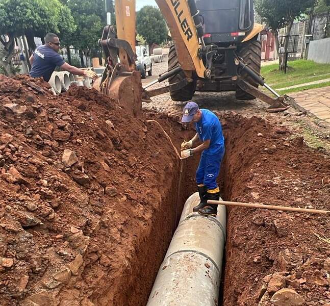 Melhorias na rede pluvial beneficiam bairros e reforçam infraestrutura de Erechim