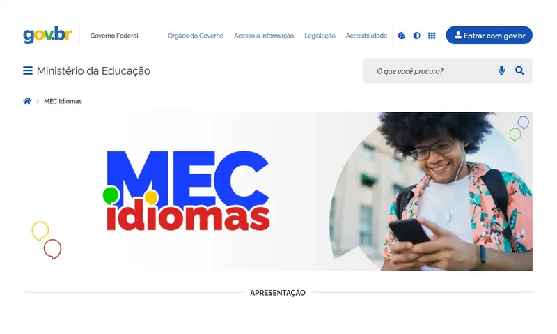 MEC lança plataforma gratuita com cursos de inglês e espanhol e certificação