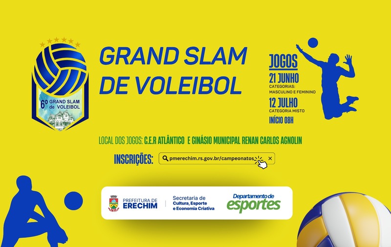 6º Grand Slam de Voleibol abre inscrições para categorias Masculino, Feminino e Misto