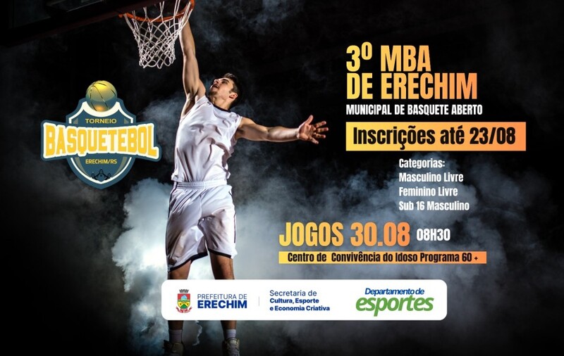 3º Municipal de Basquete de Erechim recebe inscrições até 23 de agosto