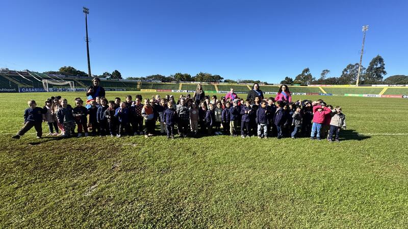Escola Barão do Rio Branco proporciona vivência pedagógica no Estádio Colosso da Lagoa