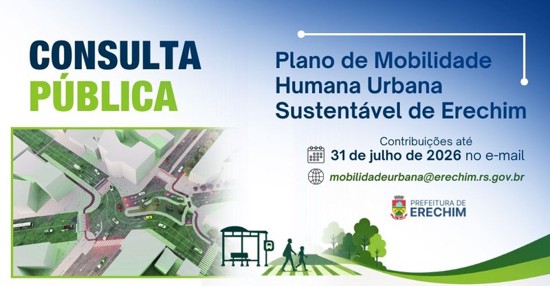 Consulta pública do Plano de Mobilidade de Erechim segue aberta até quinta-feira para sugestões da comunidade