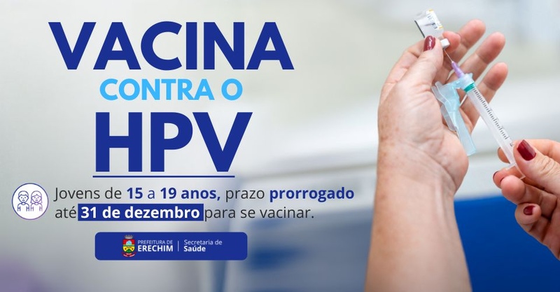 Vacina contra o HPV segue disponível em Erechim e pode prevenir diversos tipos de câncer