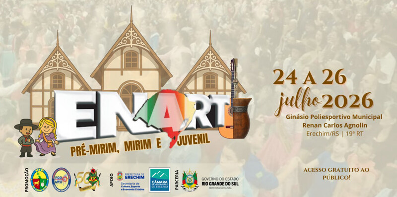 Erechim sedia etapa regional do ENART Pré-Mirim, Mirim e Juvenil