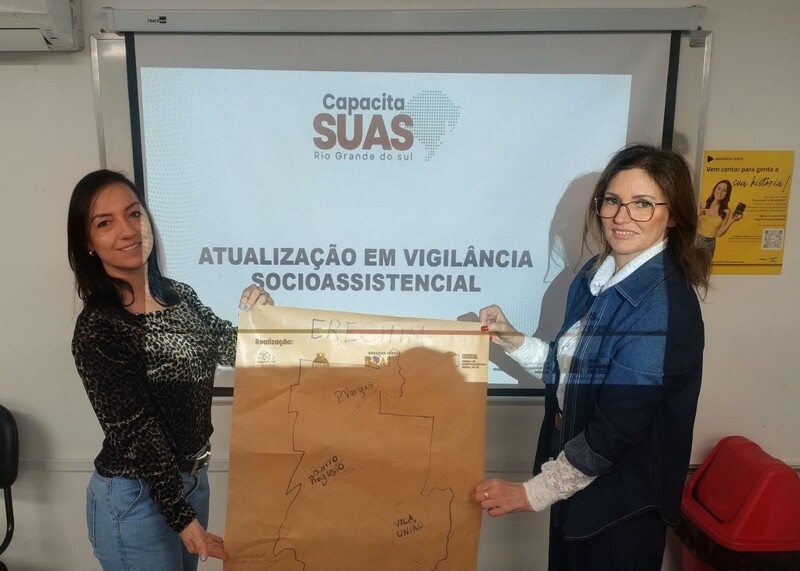 Servidoras da Assistência Social participam de curso de atualização em Vigilância Socioassistencial do SUAS