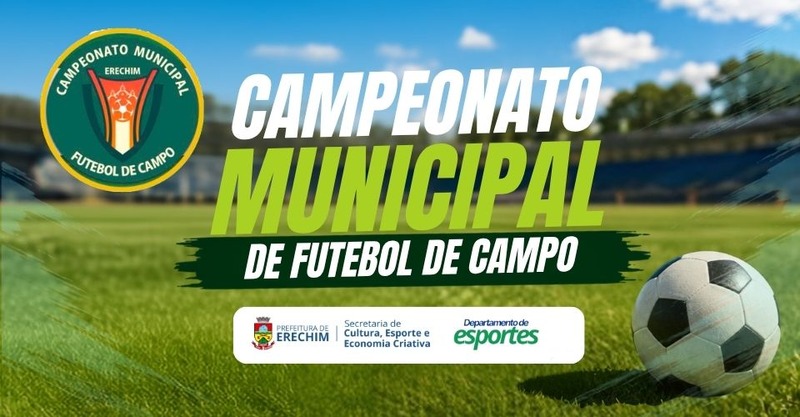Campeonato Municipal de Futebol de Campo recebe inscrições até 9 de setembro