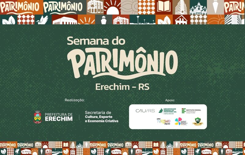 Semana do Patrimônio Cultural promove atividades para valorizar a história e a identidade de Erechim