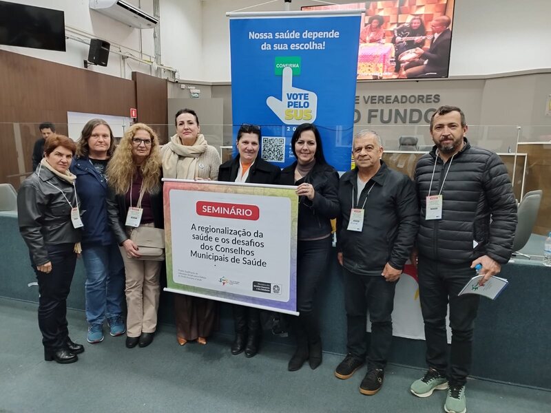Conselho Municipal de Saúde de Erechim participa de Seminário sobre Regionalização e Fortalecimento do Controle Social
