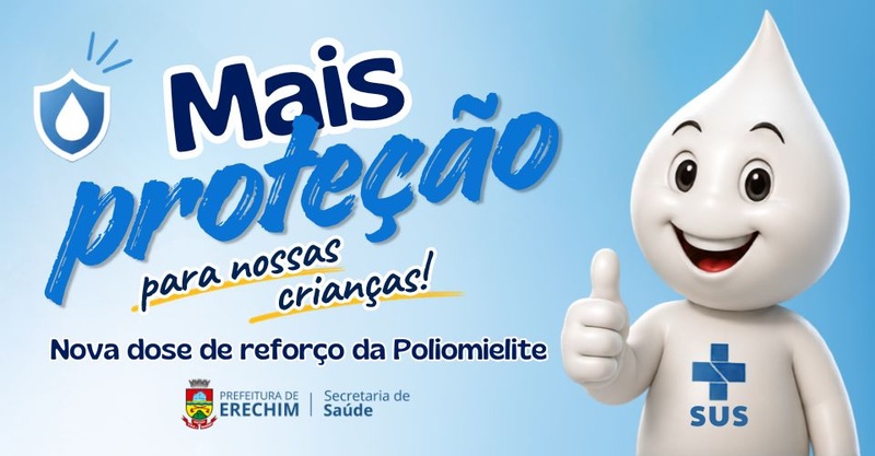 Calendário Nacional de Vacinação amplia proteção contra a poliomielite com reforço aos quatro anos a partir de agosto