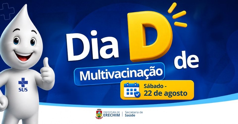 Dia D de Multivacinação: Erechim abre todas as UBSs neste sábado para colocar a vacinação em dia