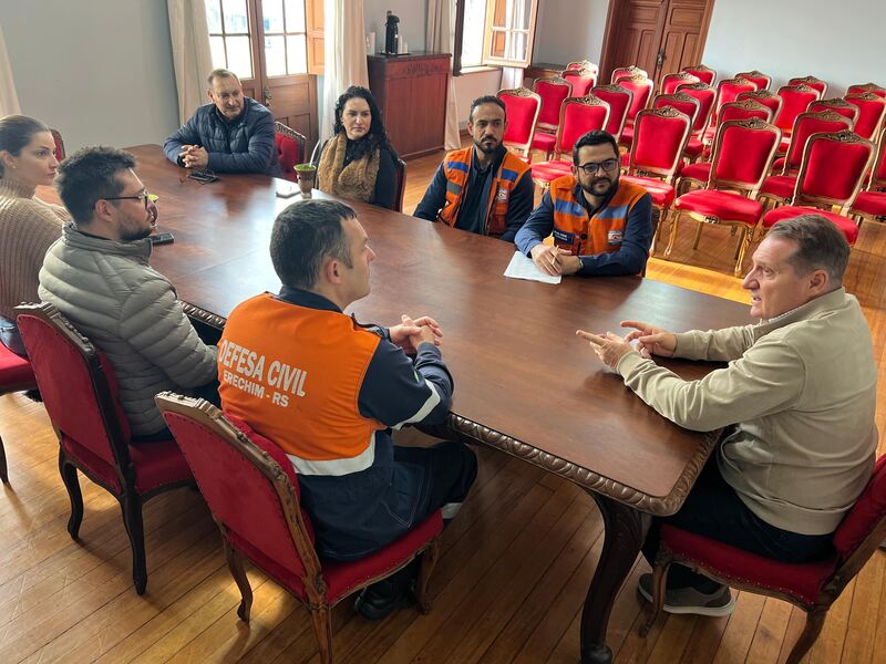 Erechim recebe representantes da Defesa Civil Nacional para avaliação de obras após granizo