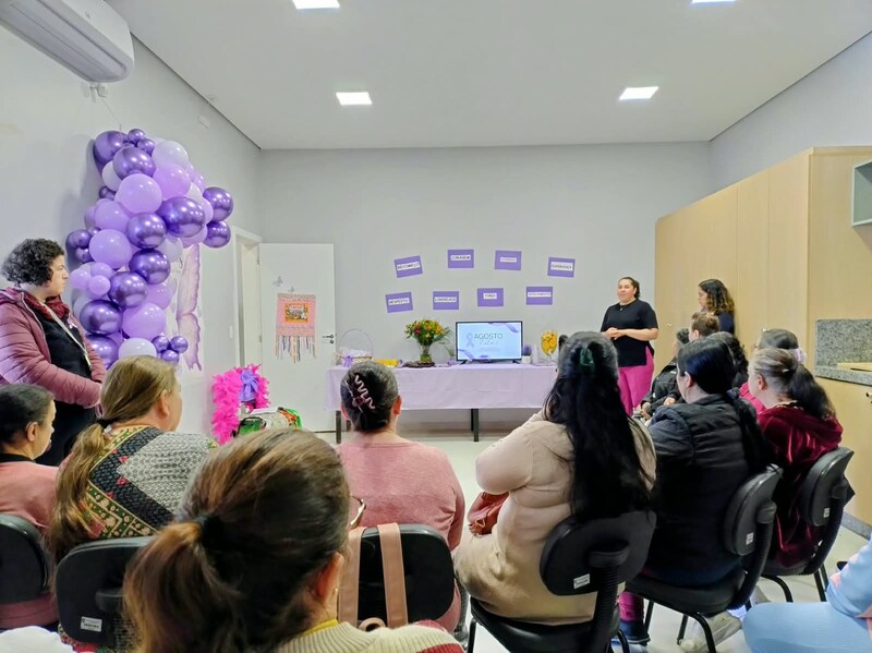 Agosto Lilás mobiliza Rede de Atenção Psicossocial de Erechim em ações de conscientização e prevenção à violência contra a mulher