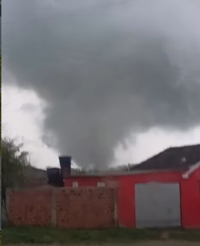  Defesa Civil confirma tornado em Pedro Osório durante tempestade severa