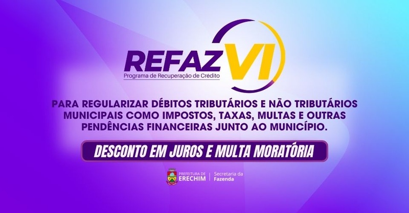 Está com dívidas no município? REFAZ oferece condições especiais para regularização de débitos municipais