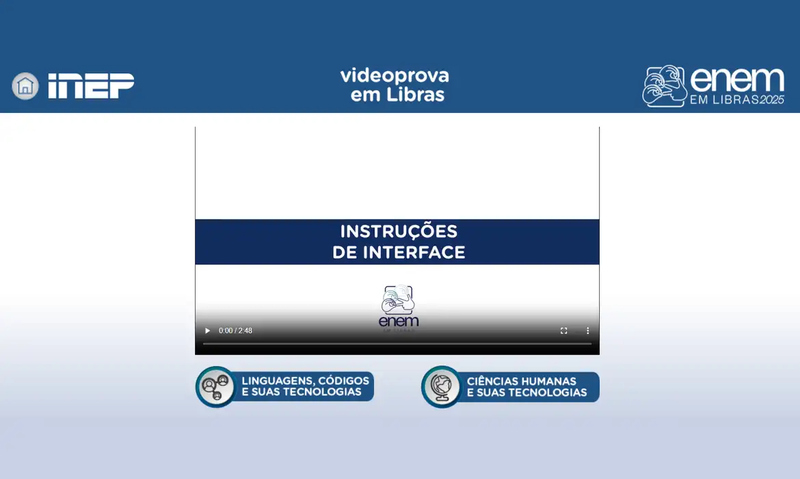 Plataforma Enem Libras reúne videoprovas de 2017 a 2025 para preparação dos candidatos