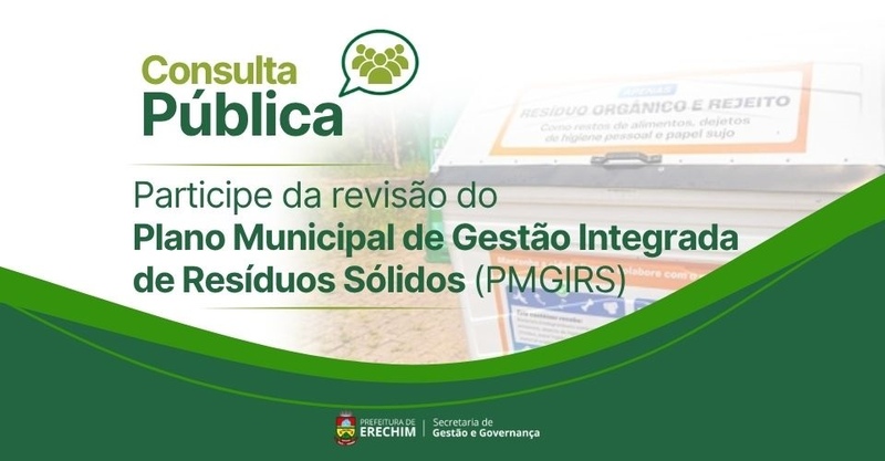 Últimos dias para contribuições sobre revisão do Plano de Resíduos Sólidos de Erechim