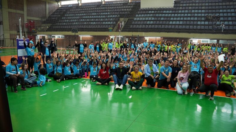 Festival Paralímpico reúne crianças e adolescentes em tarde de inclusão em Erechim