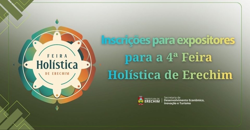 Erechim: estão abertas as inscrições para expositores da 4ª Feira Holística