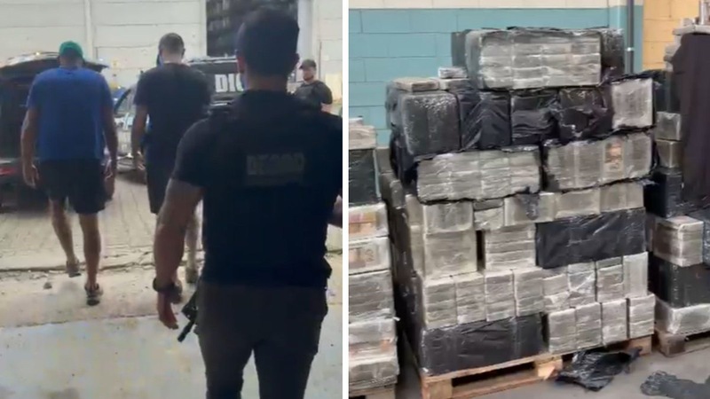 Polícia apreende 4,4 toneladas de cocaína avaliadas em R$ 486 milhões e prende cinco britânicos em SC