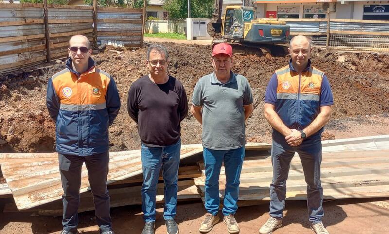 Defesa Civil Regional visita Entre Rios do Sul para acompanhar obras de prevenção a eventos climáticos