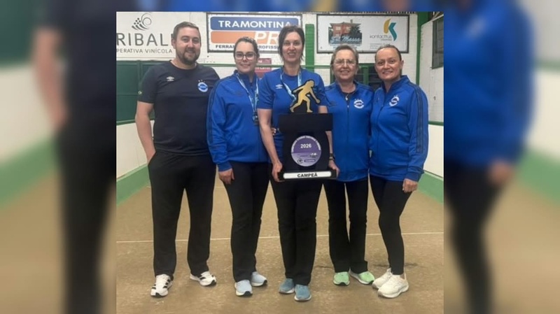 Piscina Clube Erechim conquista título estadual feminino de bocha com Adriana