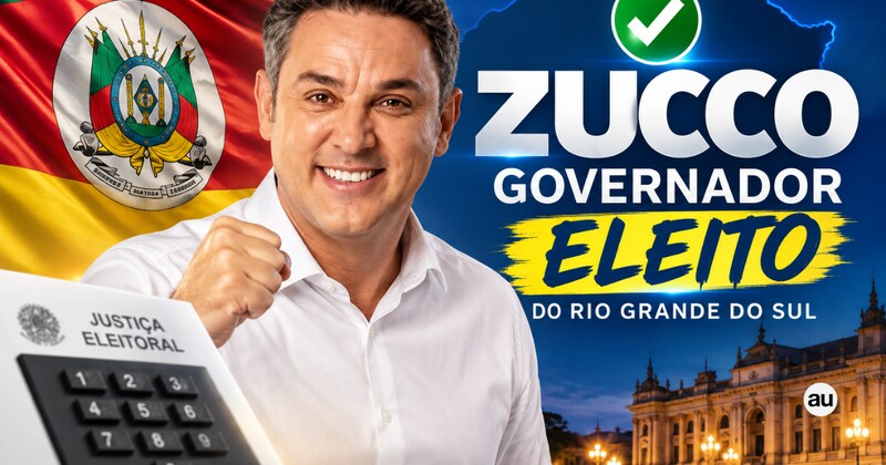 Zucco é eleito governador do RS no primeiro turno com mais de 3,5 milhões de votos